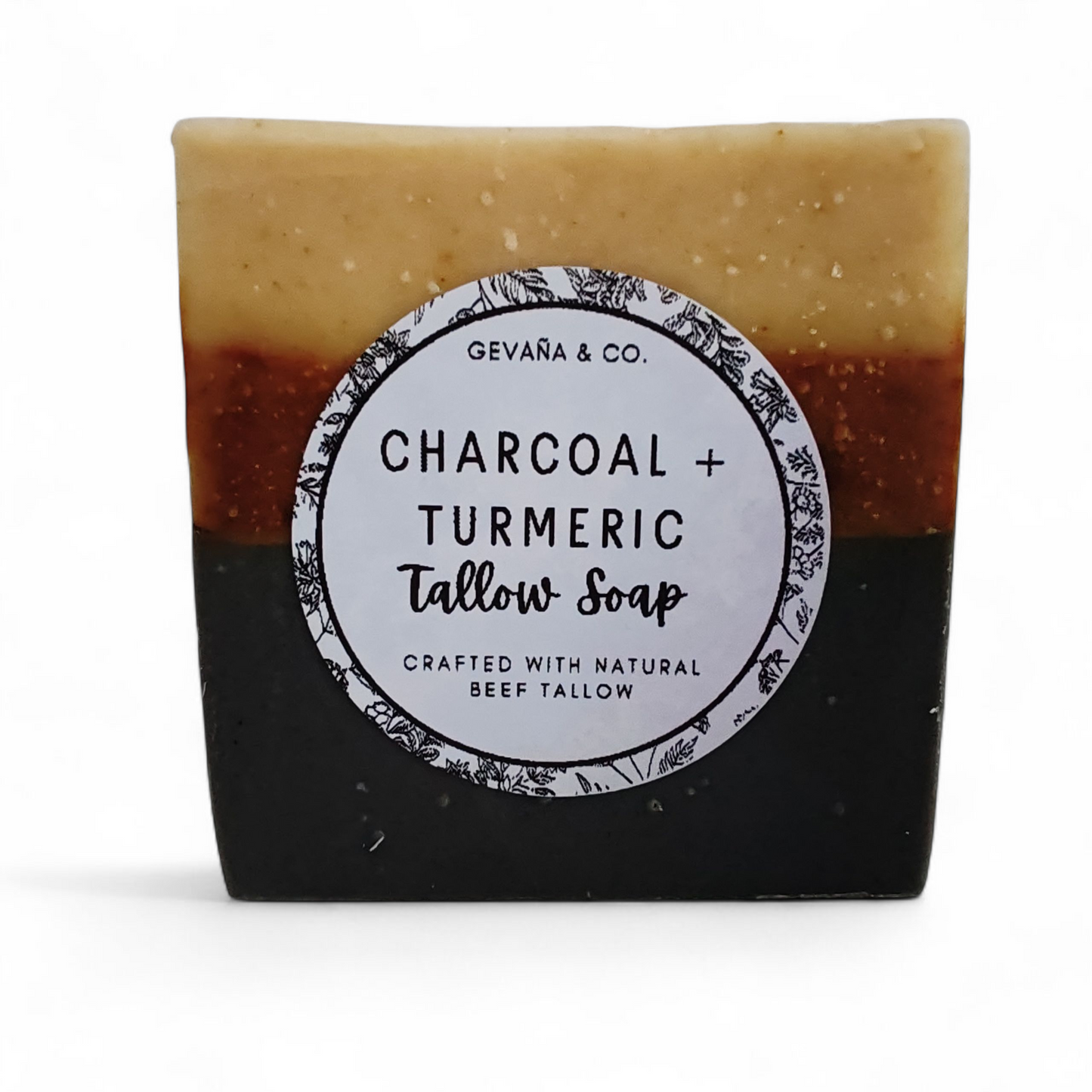 Charcoal + Turmeric Tallow Soap
