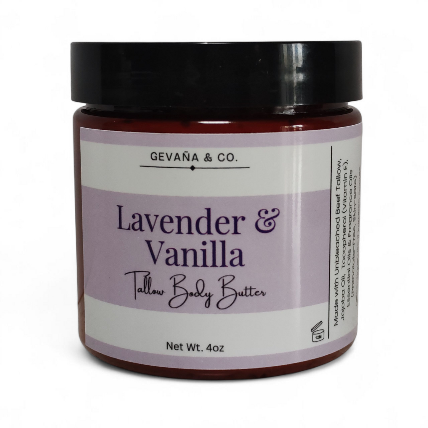 Lavender & Vanilla Tallow Body Butter