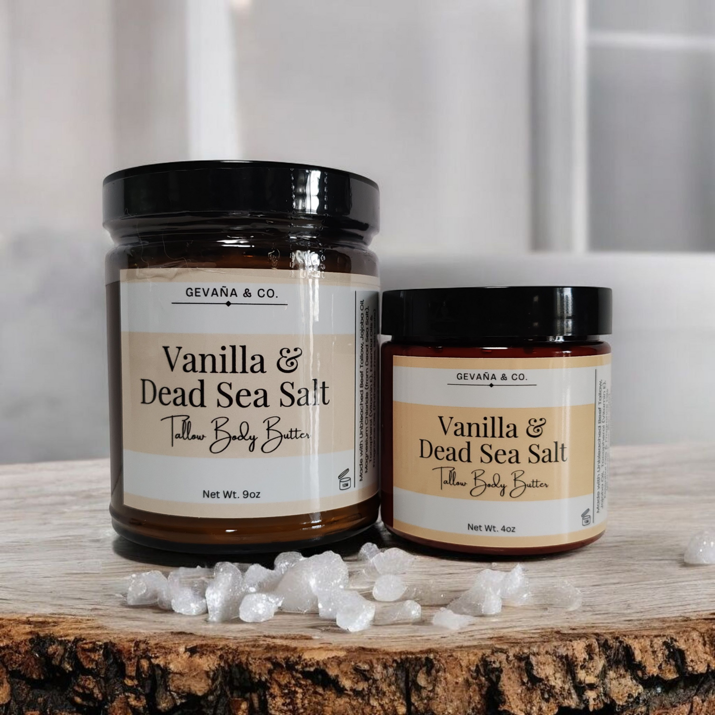 Vanilla & Dead Sea Salt Tallow Body Butter