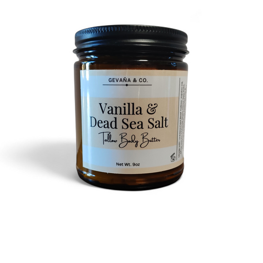 Vanilla & Dead Sea Salt Tallow Body Butter