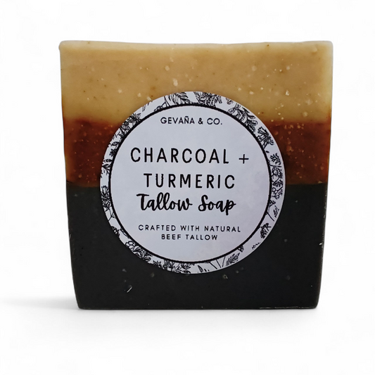 Charcoal + Turmeric Tallow Soap